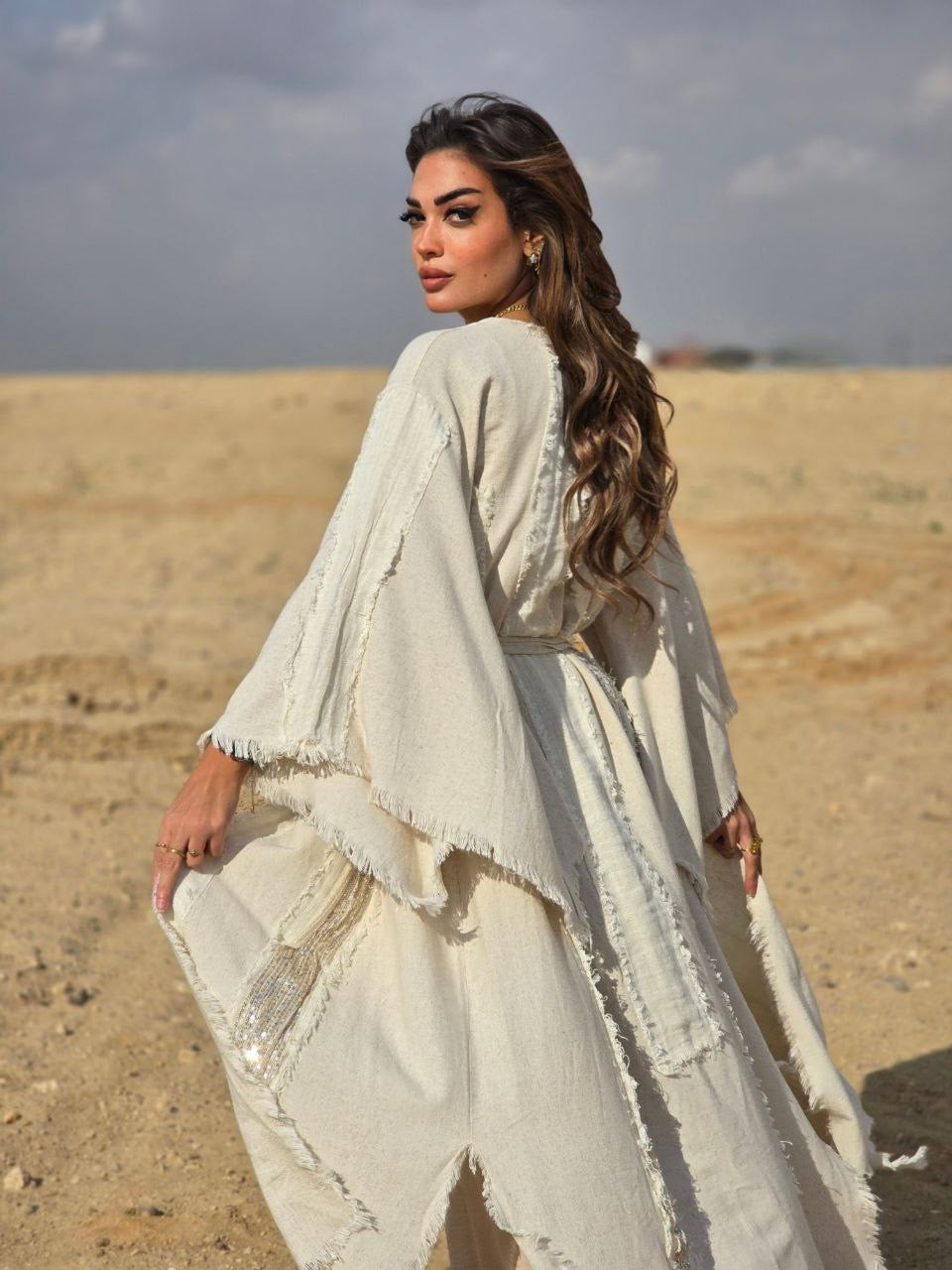 Golden Veil Kaftan