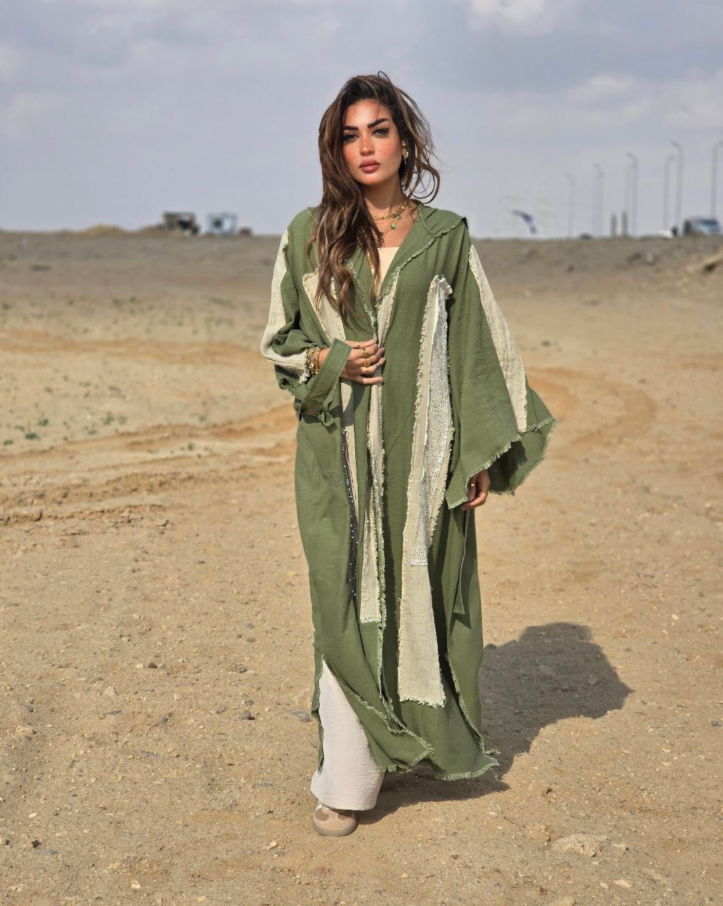 Golden Veil Kaftan