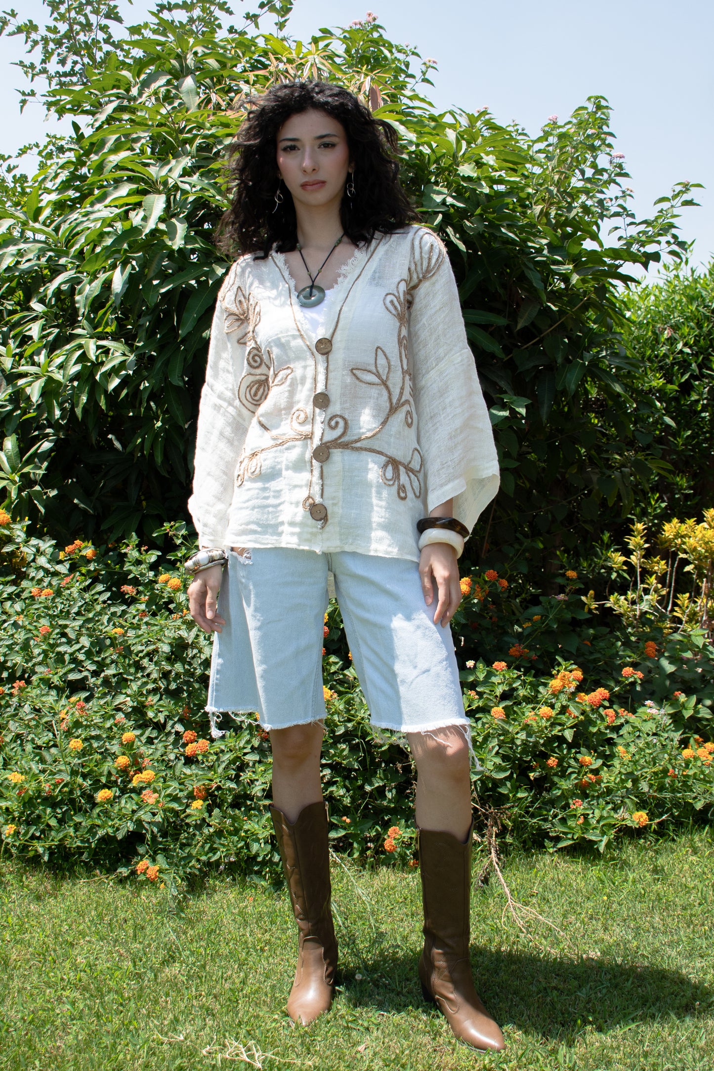 Sandstone Bloom Top