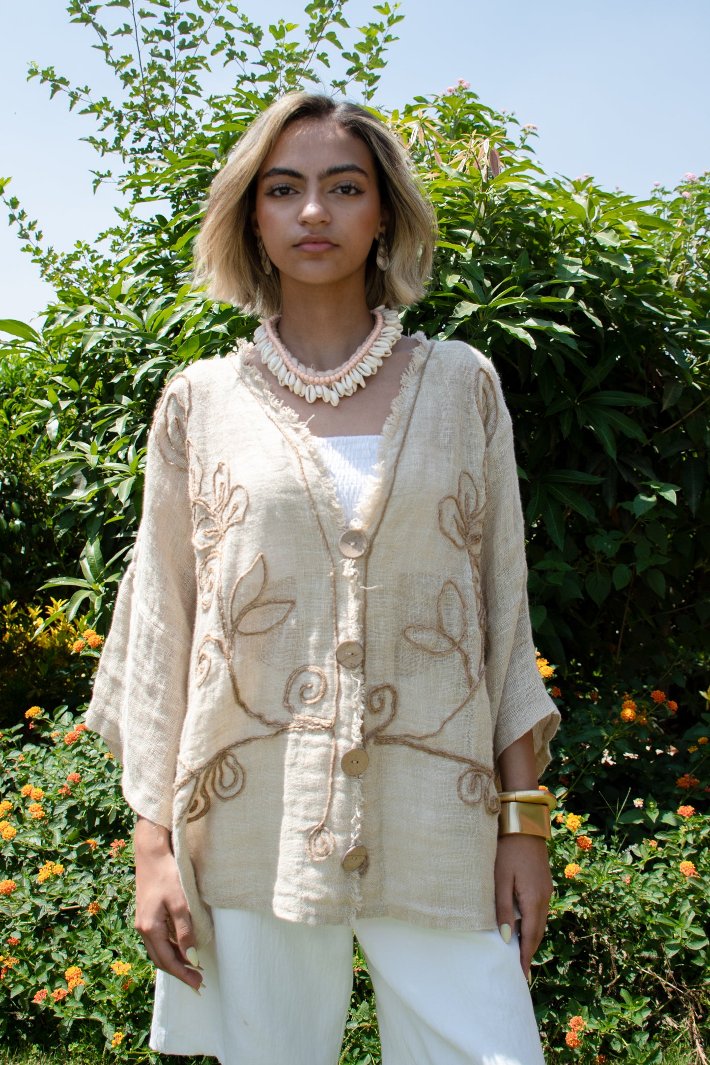 Sandstone Bloom Top