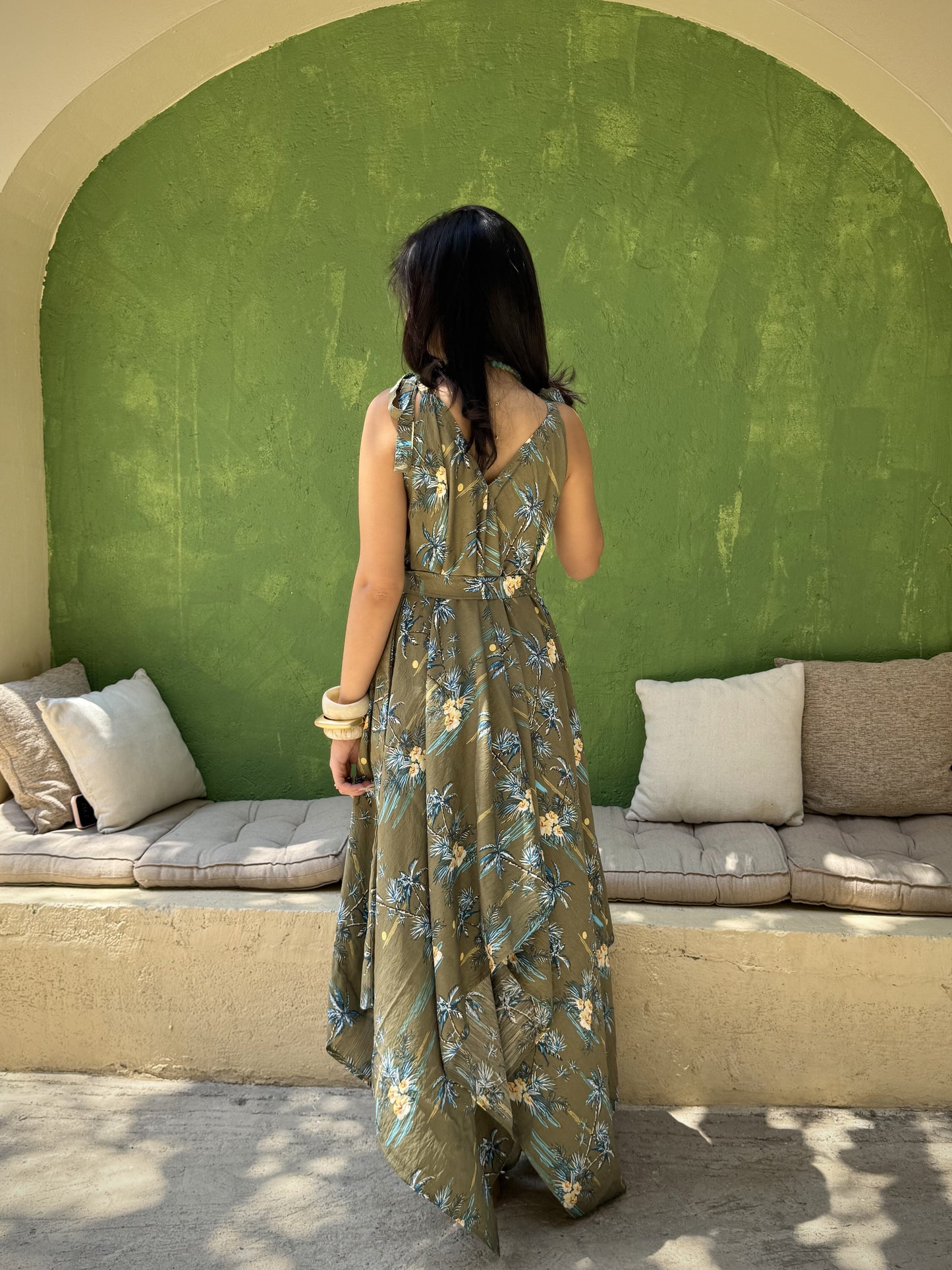 Palm Wrap Dress