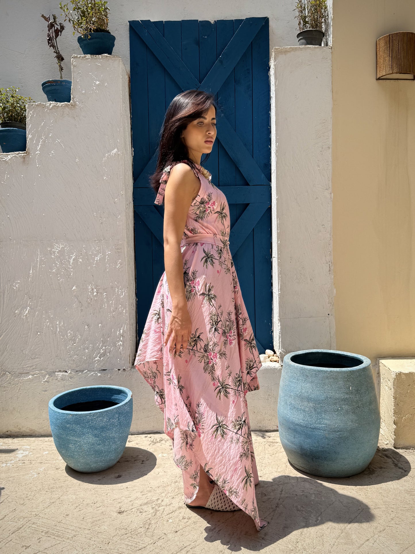 Palm Wrap Dress