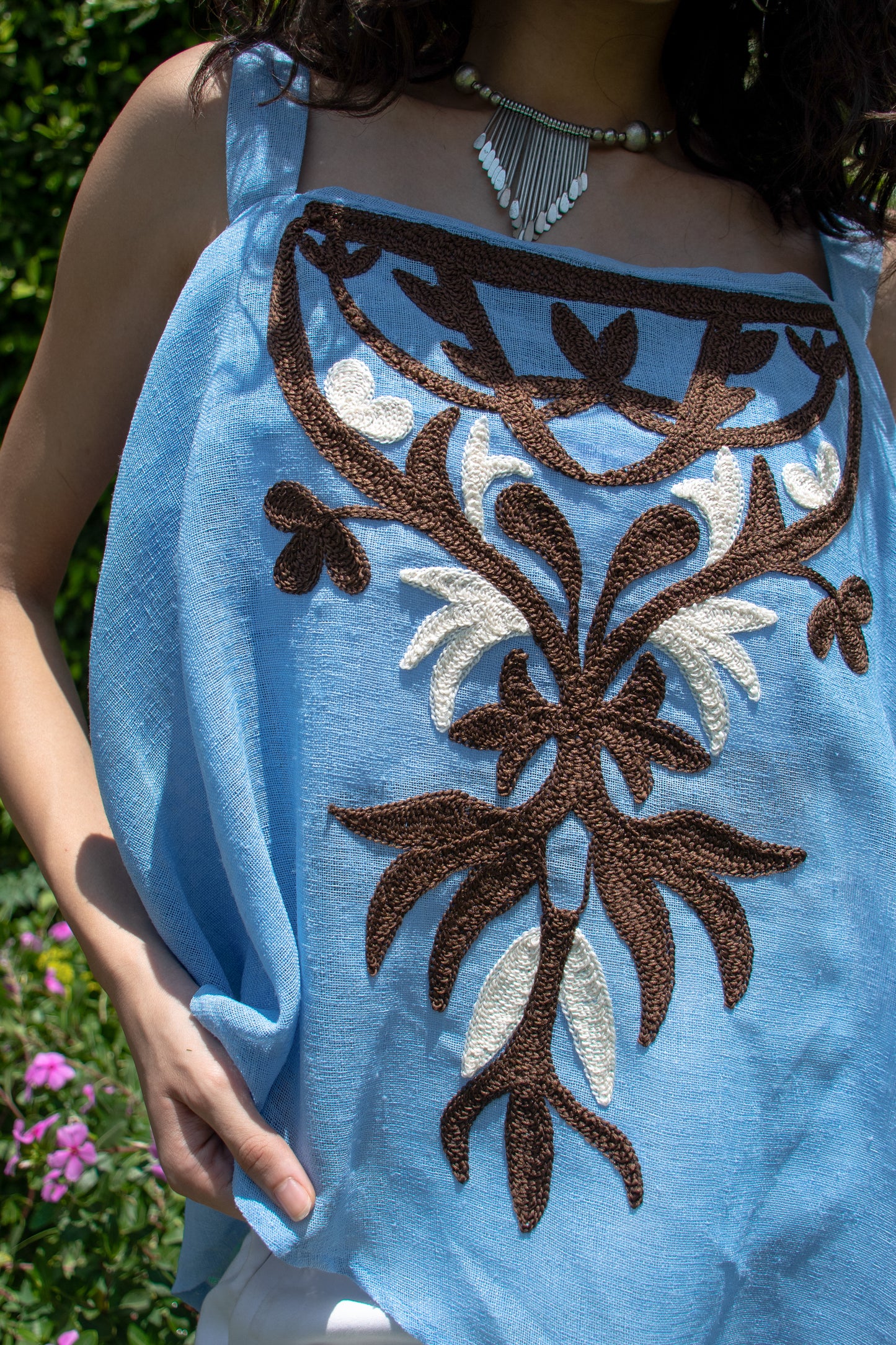 Azure Bloom Blouse