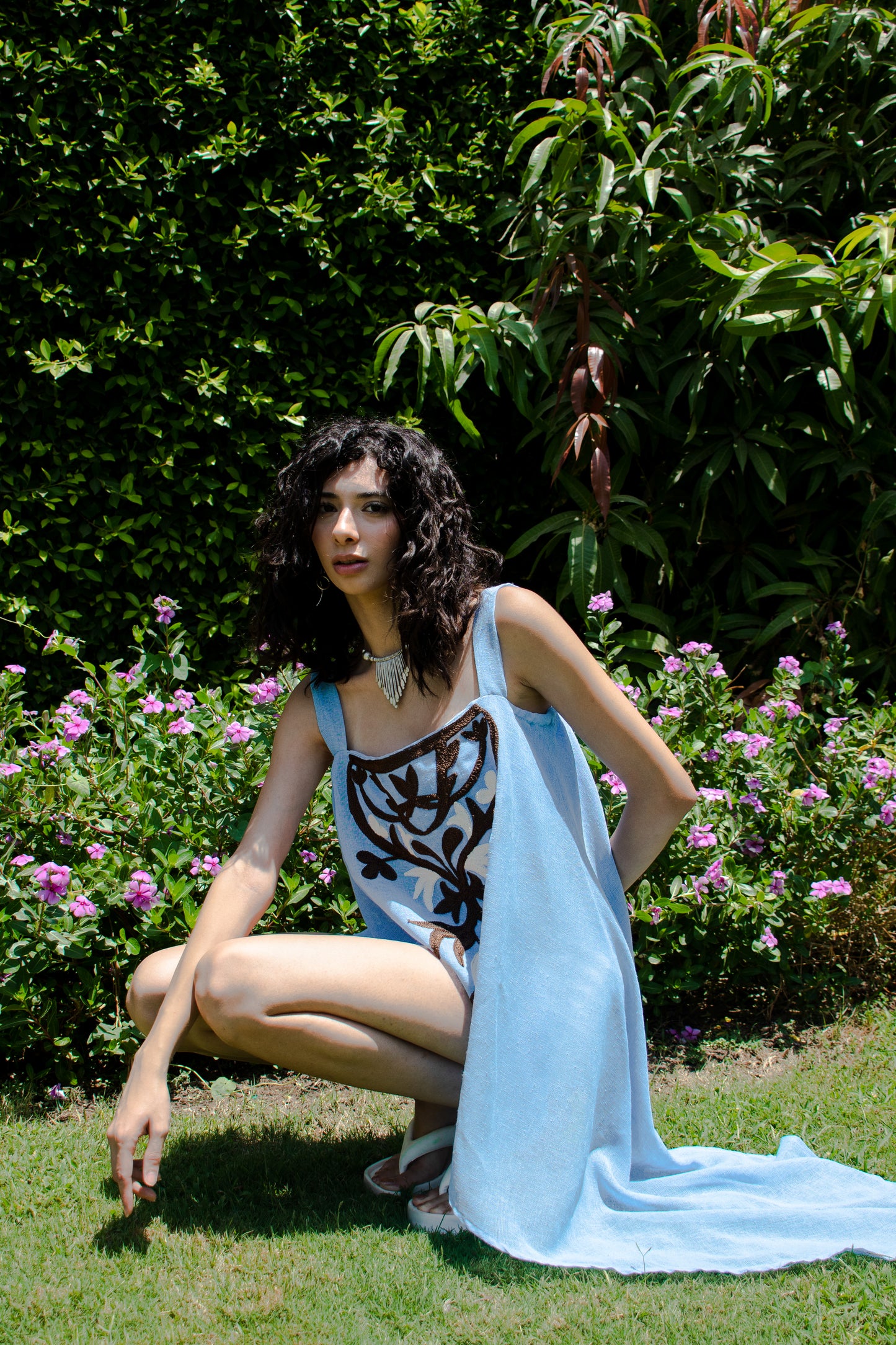 Azure Bloom Blouse