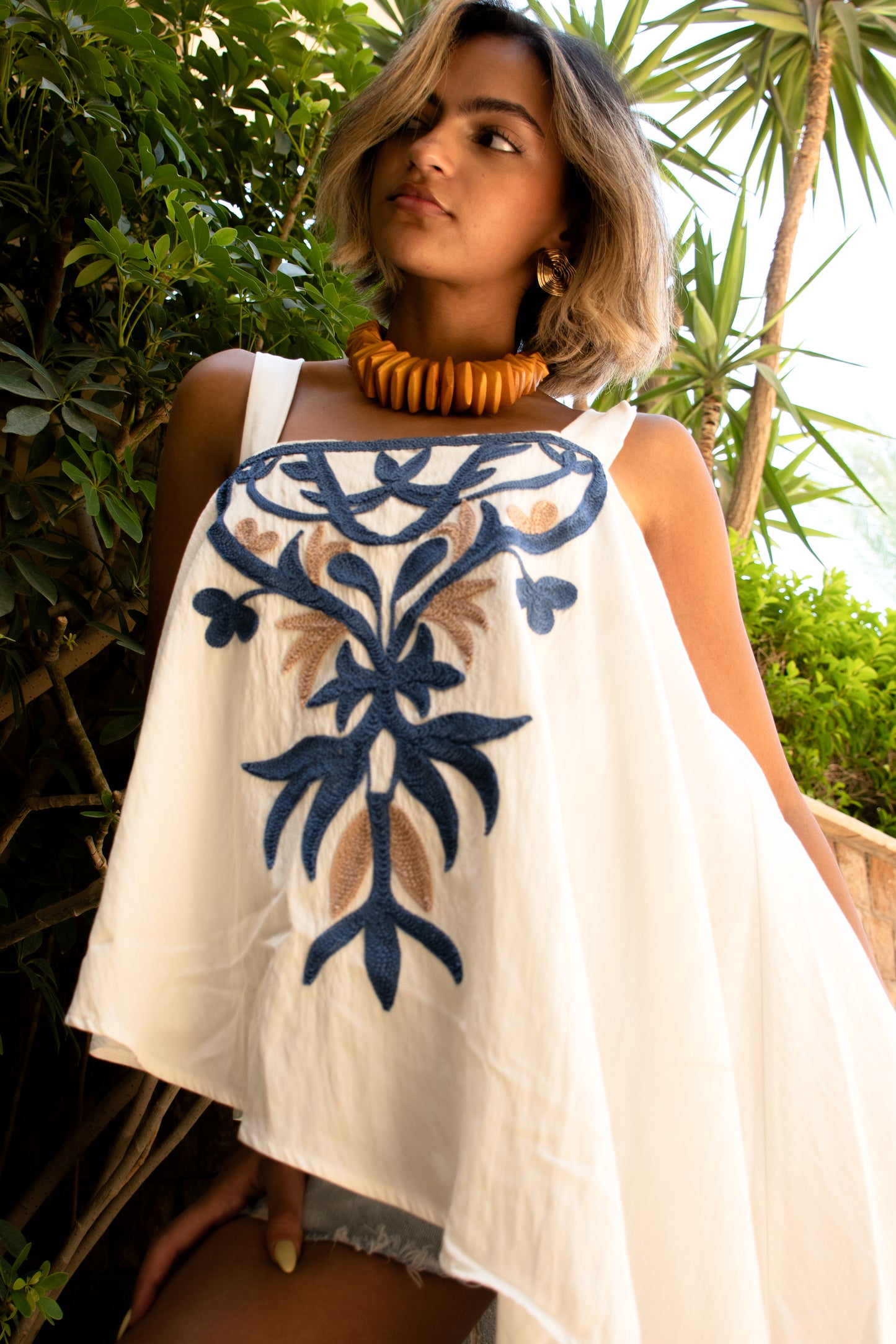 Azure Bloom Blouse