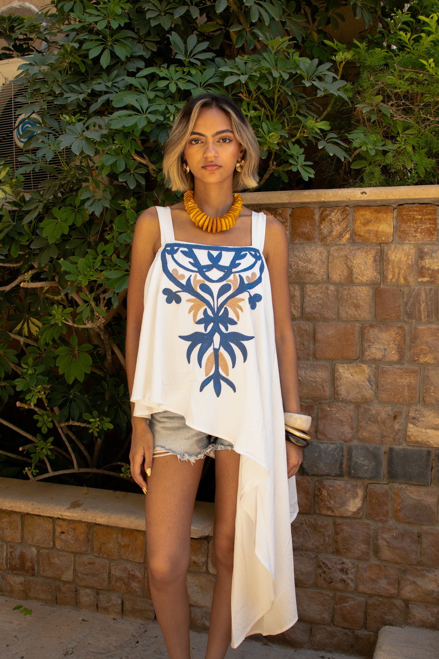 Azure Bloom Blouse