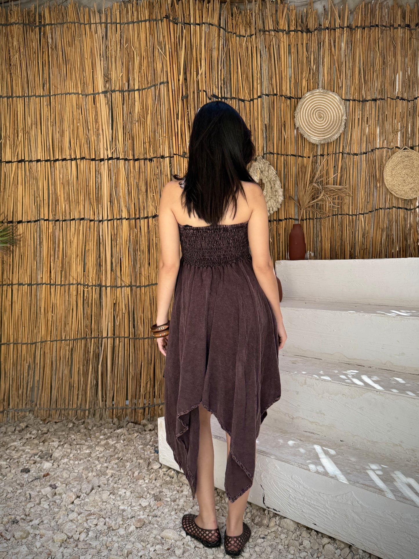 Cocoa Handkerchief Dress
