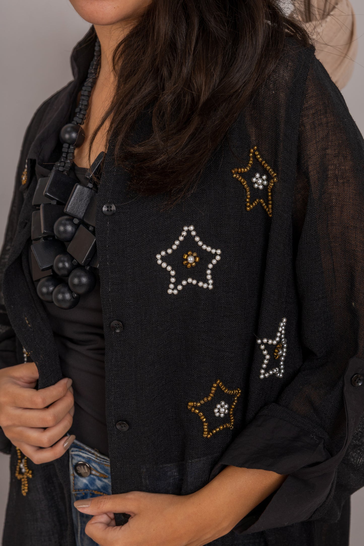 Sequined Star Blouse