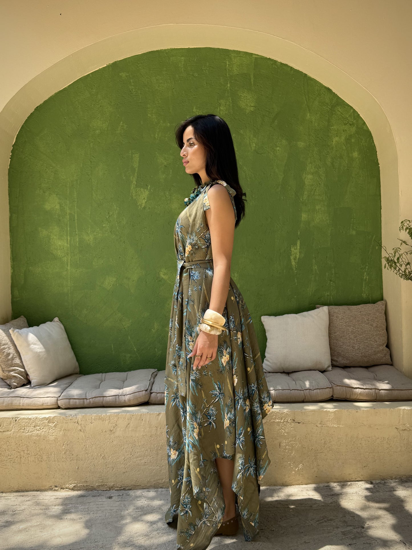 Palm Wrap Dress