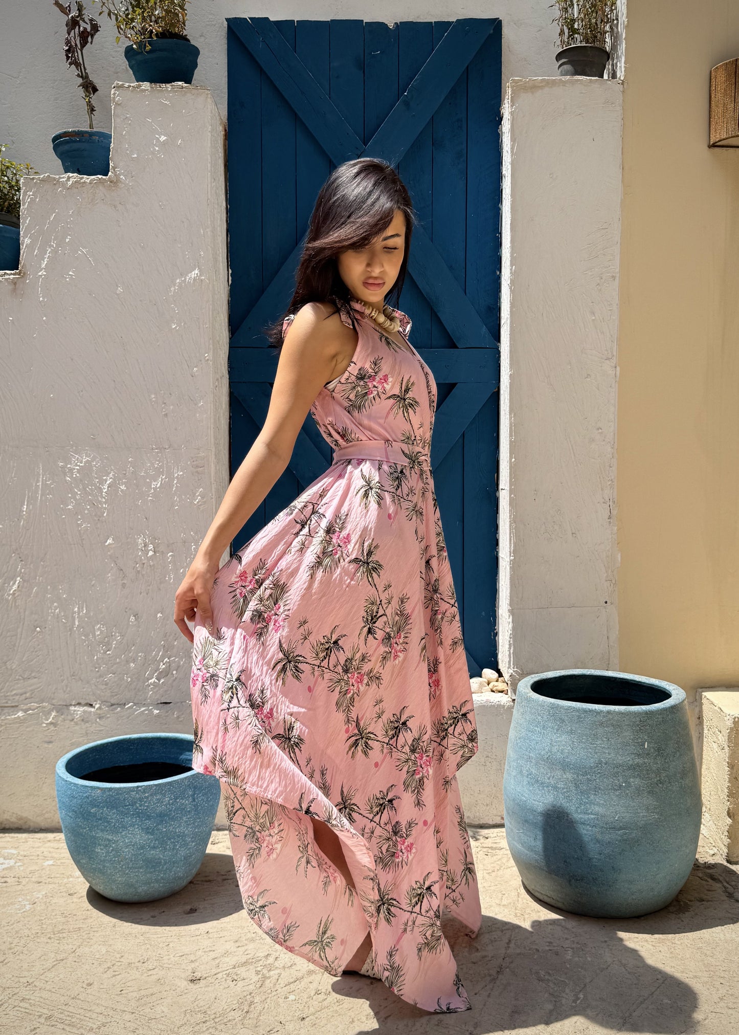 Palm Wrap Dress