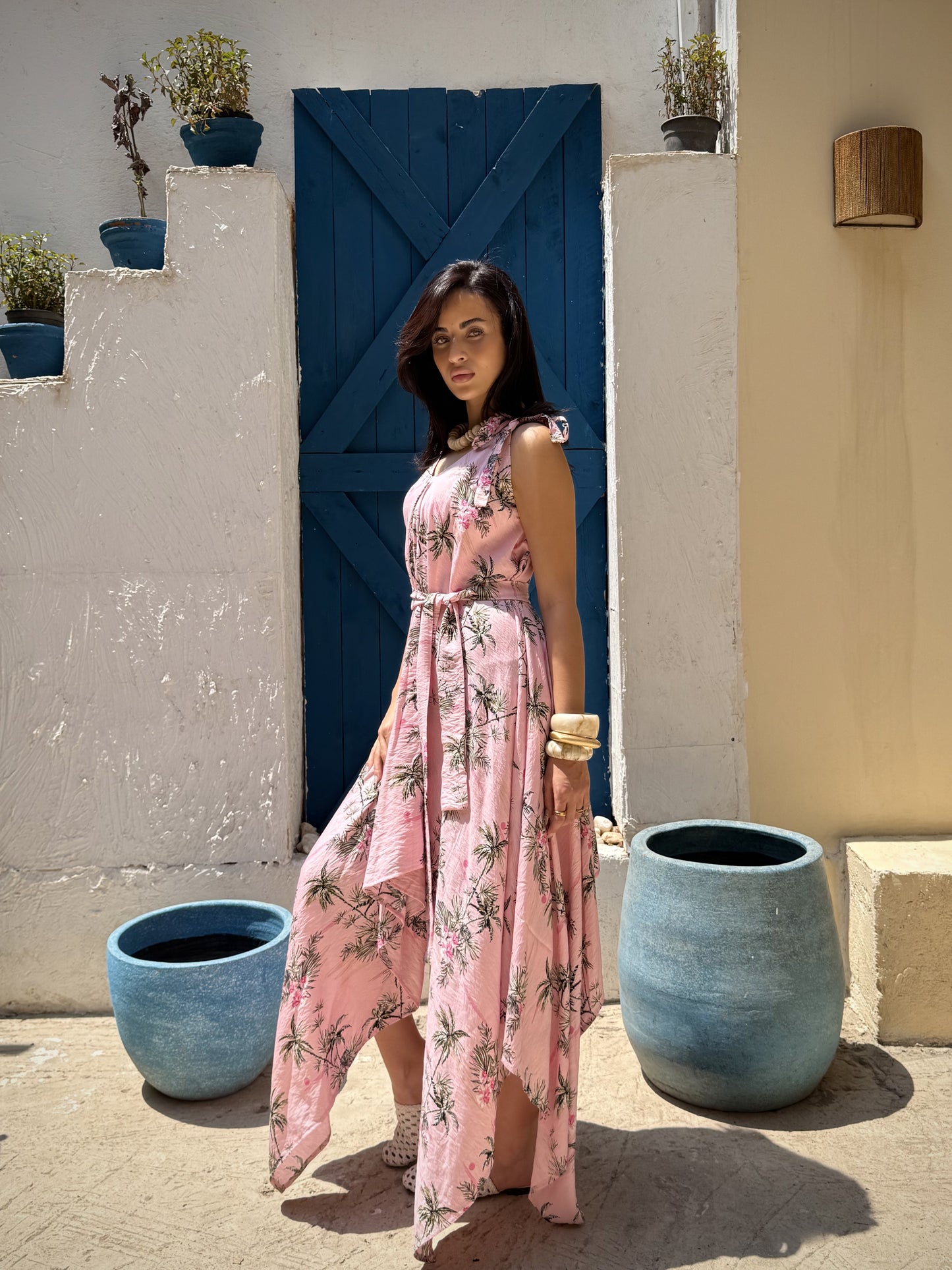 Palm Wrap Dress