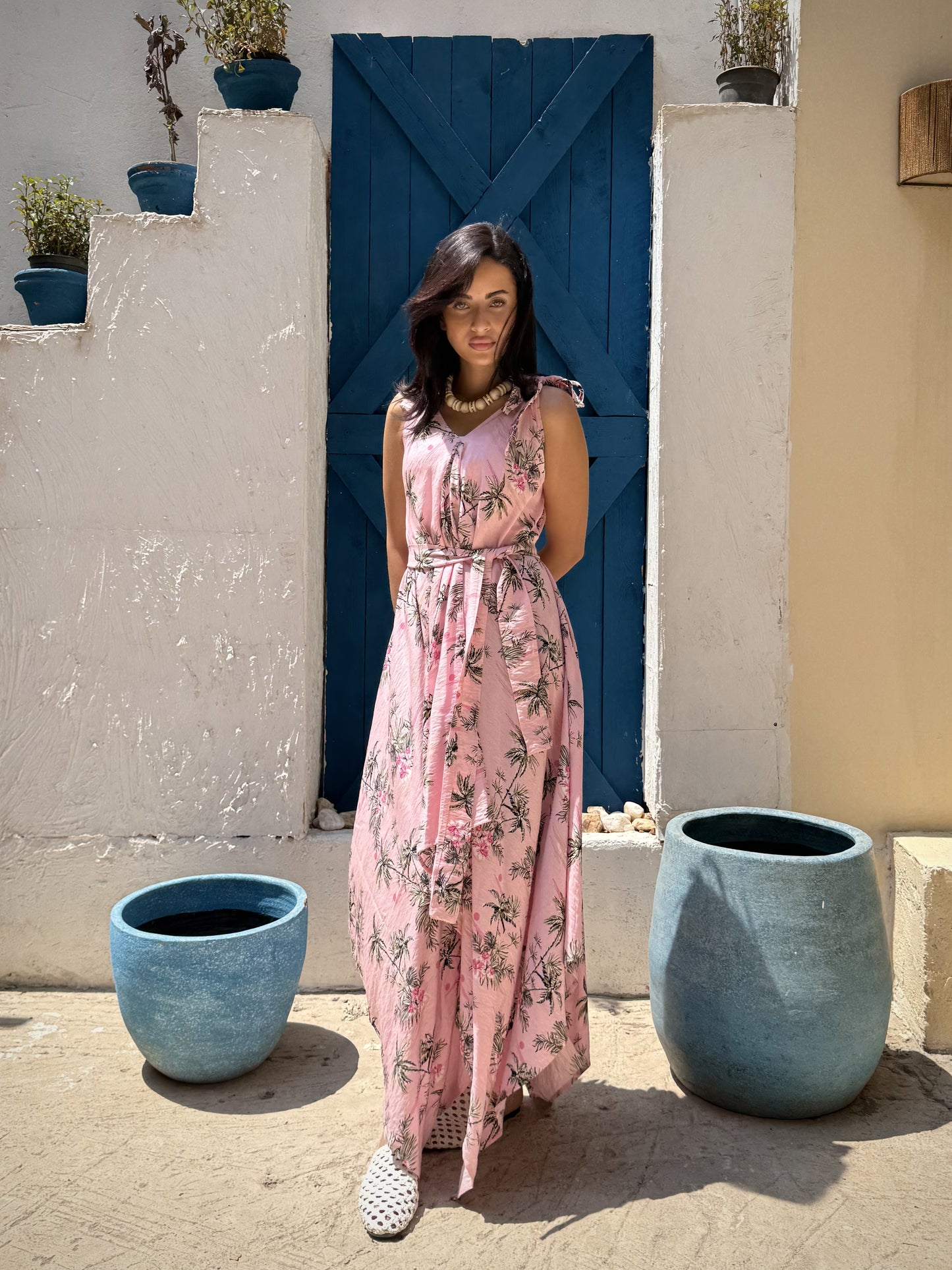 Palm Wrap Dress
