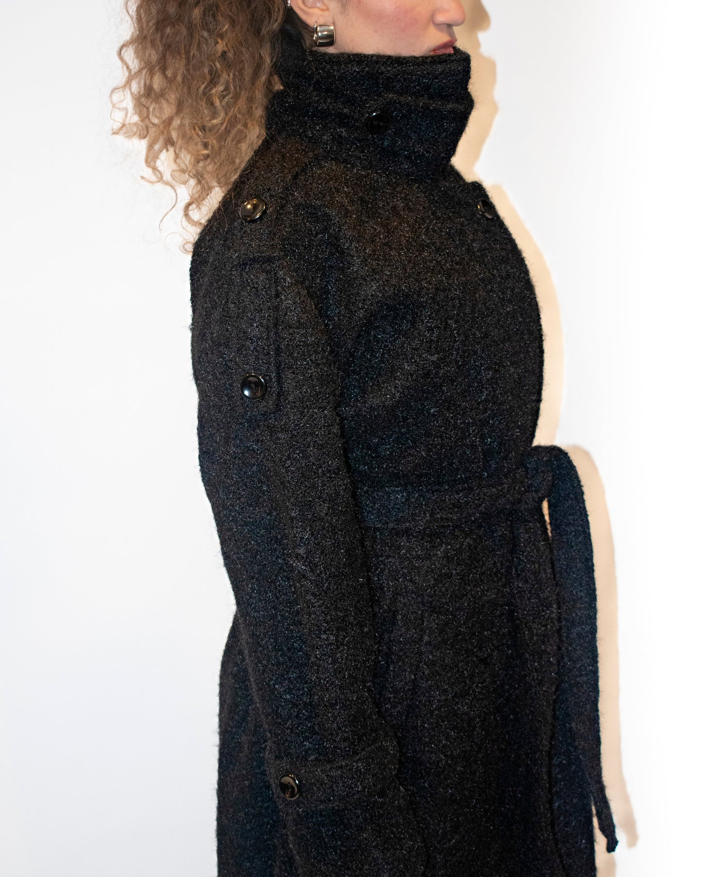 Textured Bordeaux Coat