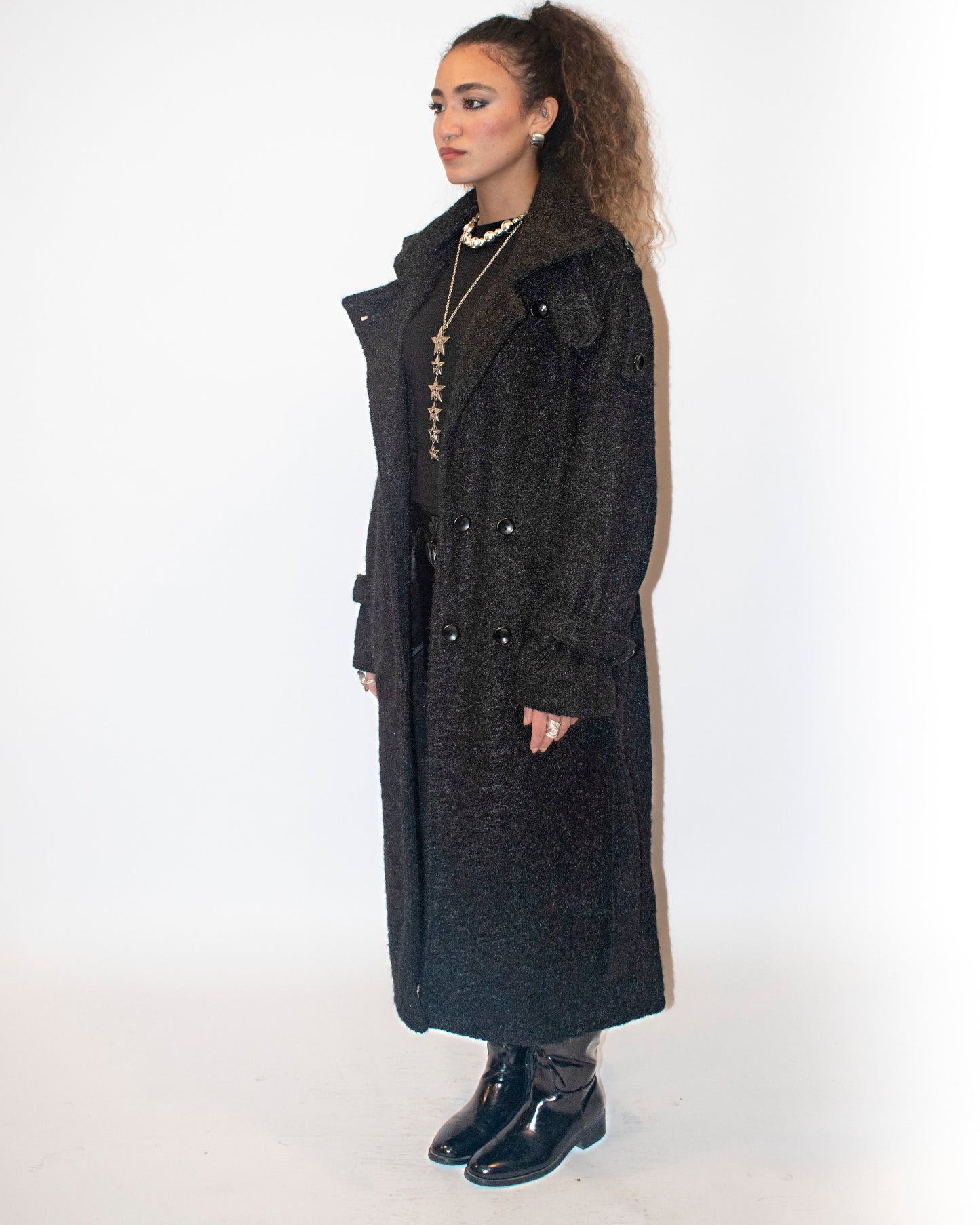 Textured Bordeaux Coat