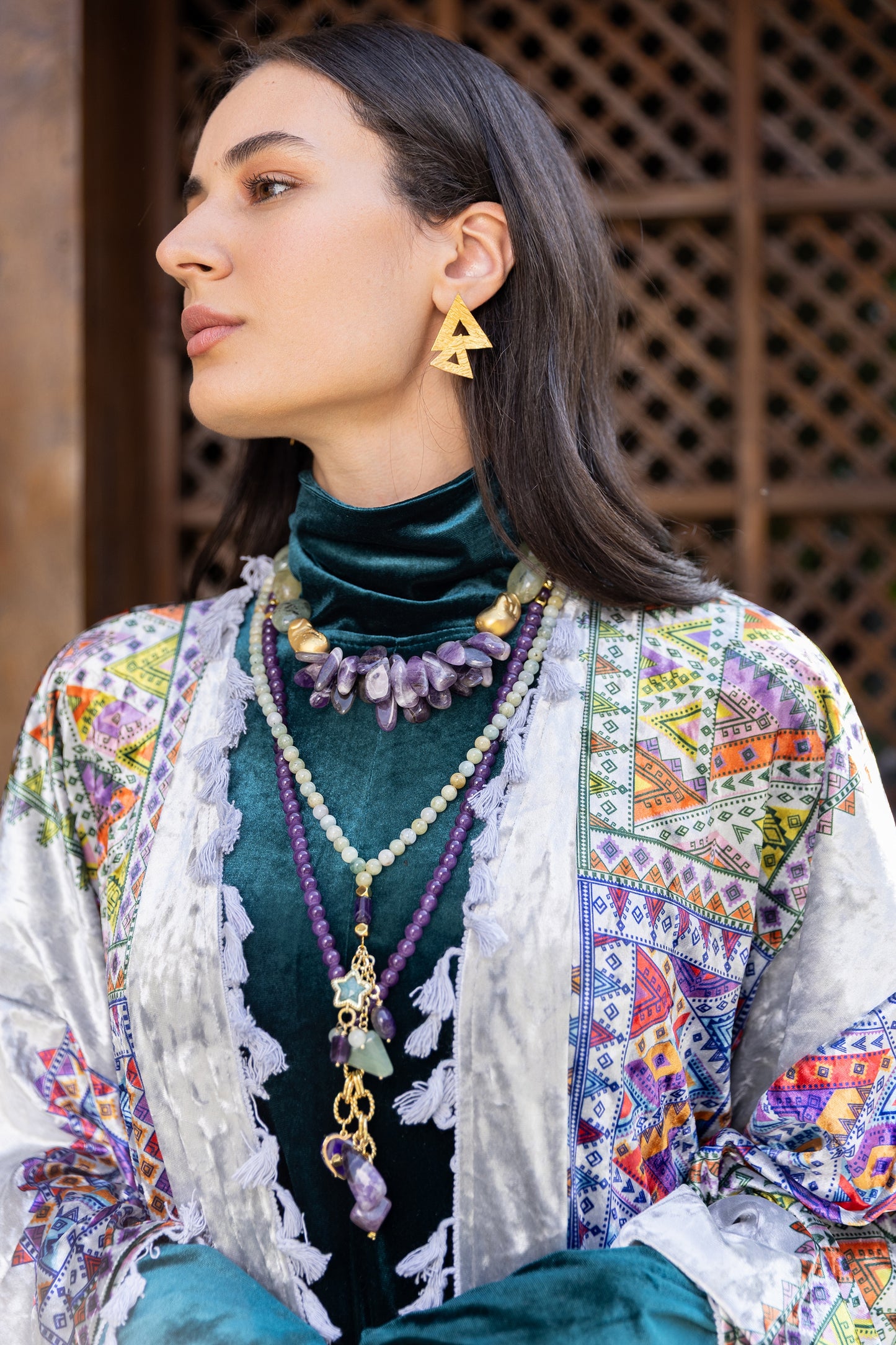 Velvet Mosaic Kaftan