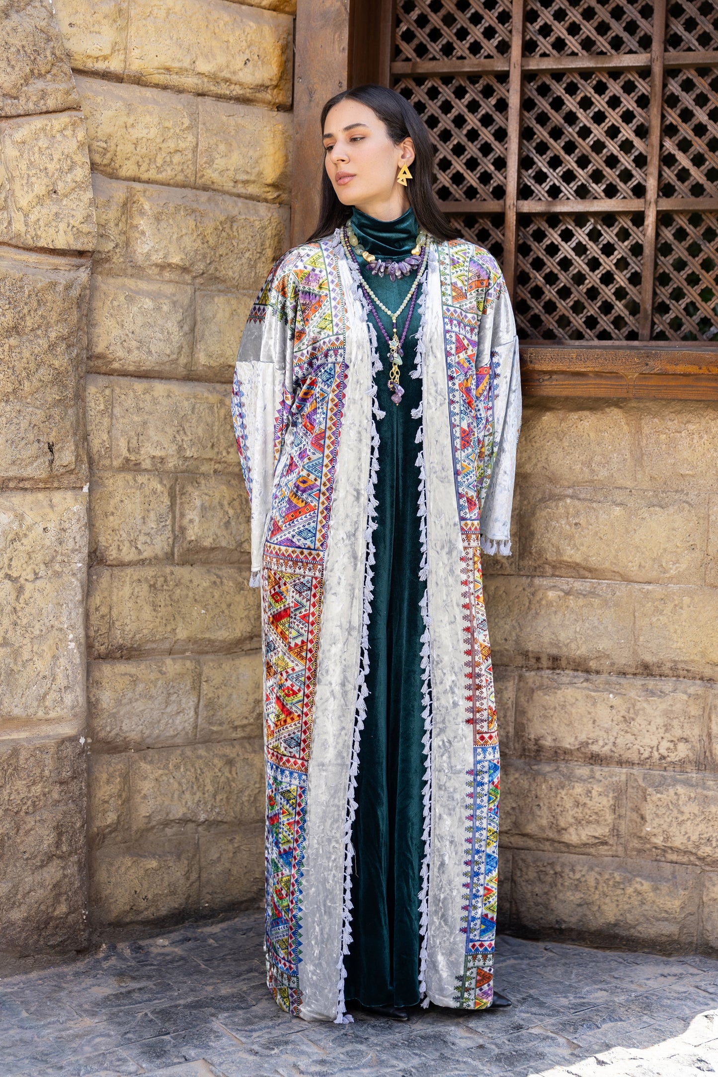 Velvet Mosaic Kaftan