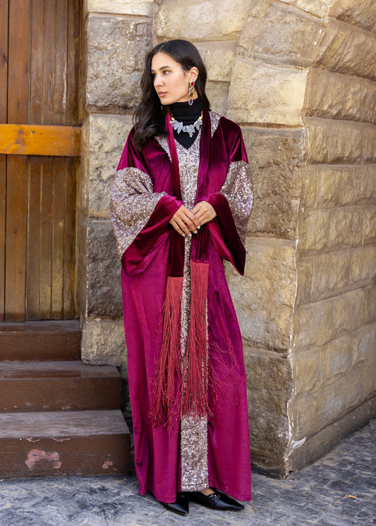 Crimson Reverie Kaftan