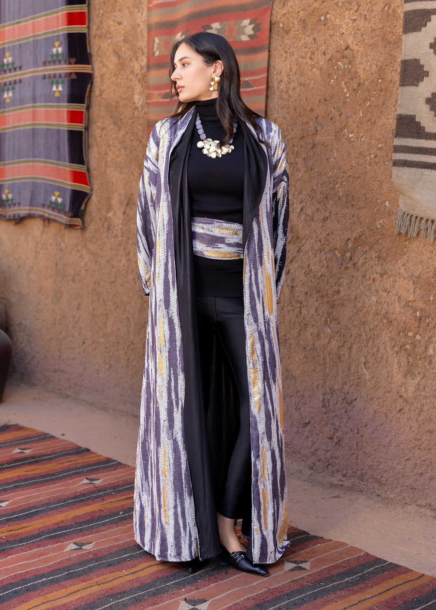 Threaded Horizon Kaftan