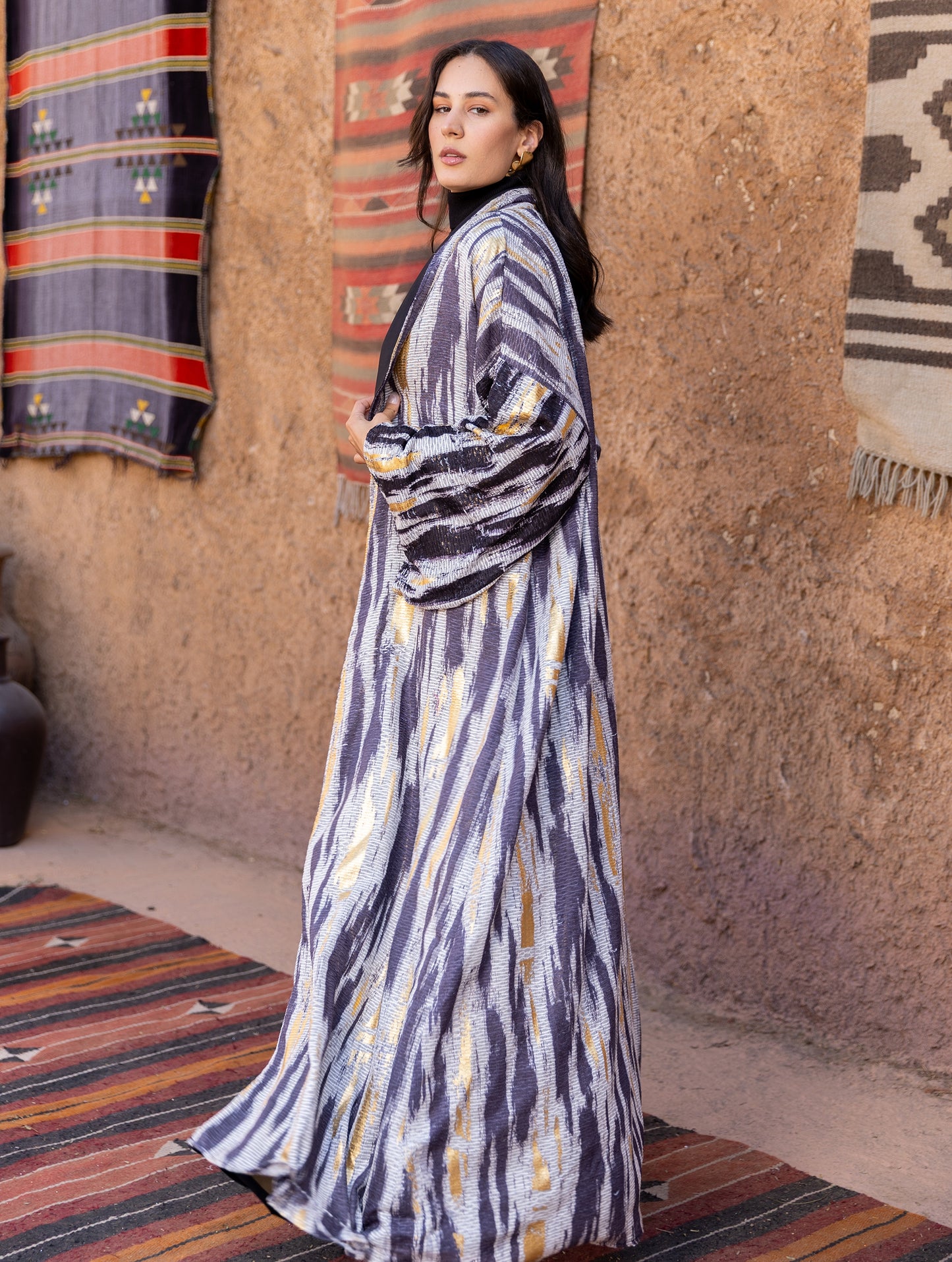 Threaded Horizon Kaftan