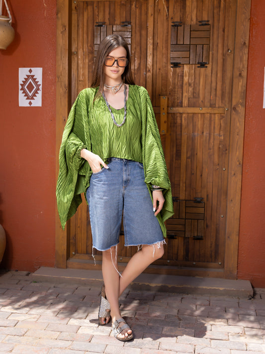 Verdant Wave Blouse