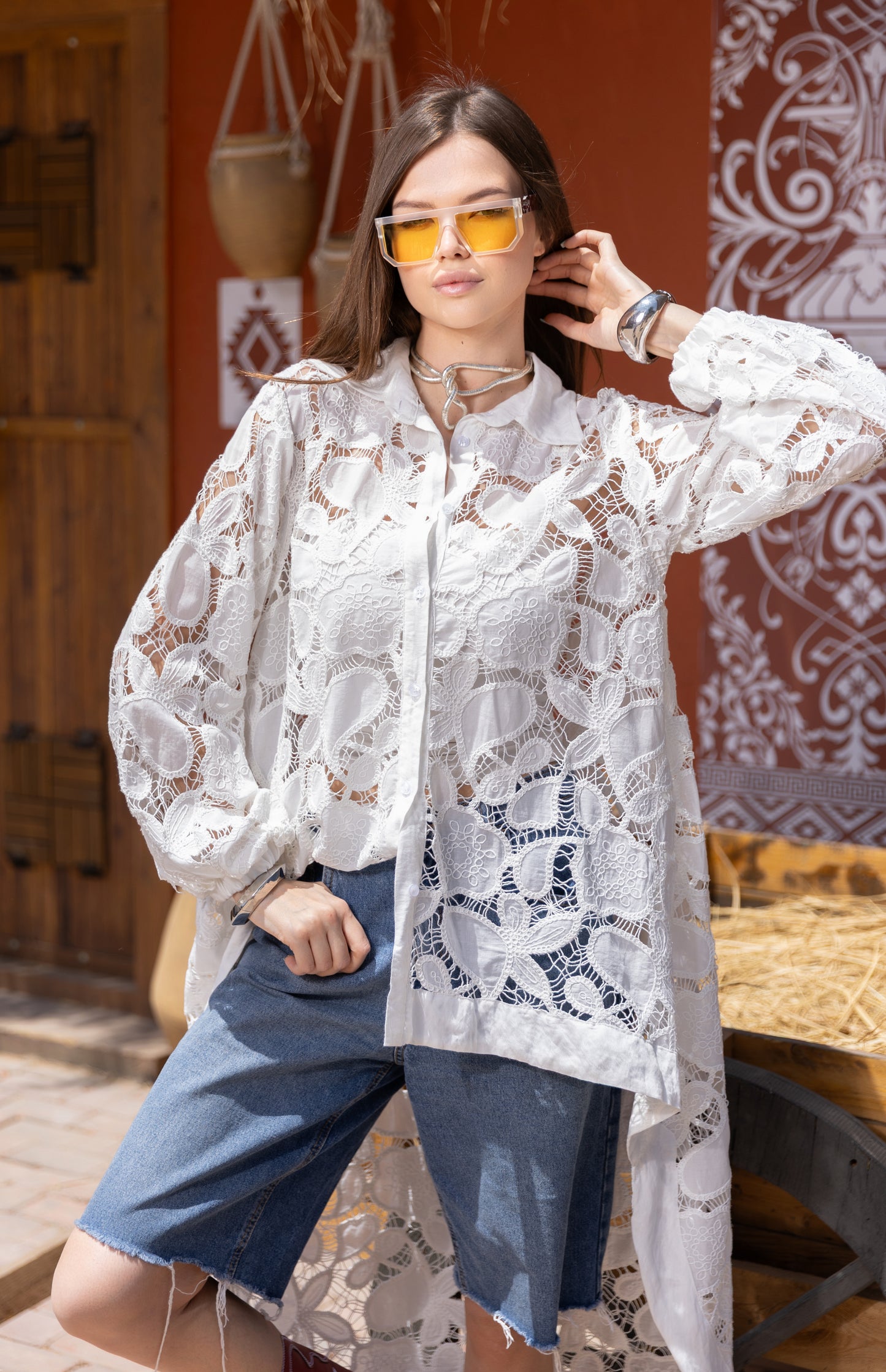 Ivory Bloom Shirt
