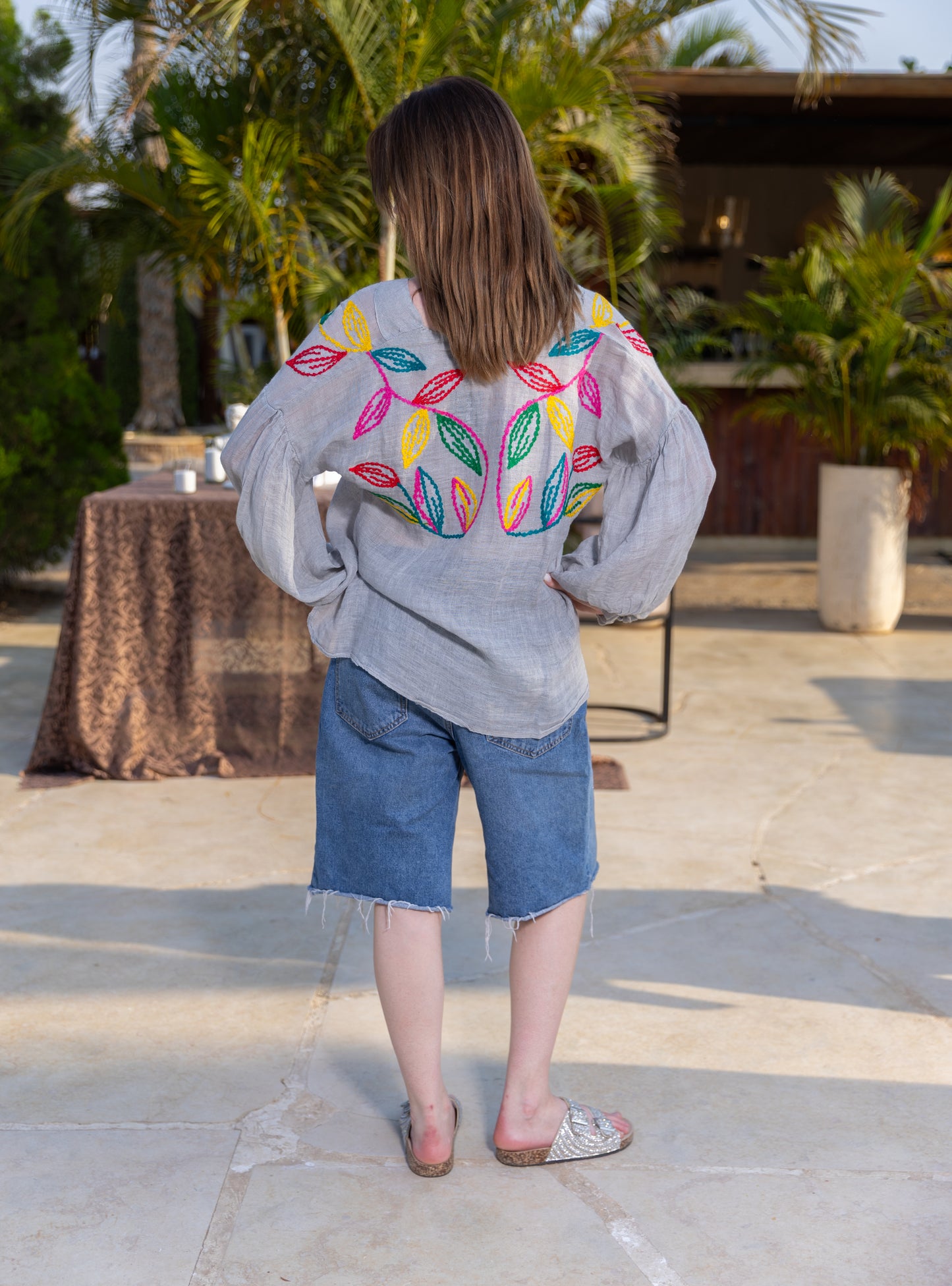 Azure Bloom Blouse
