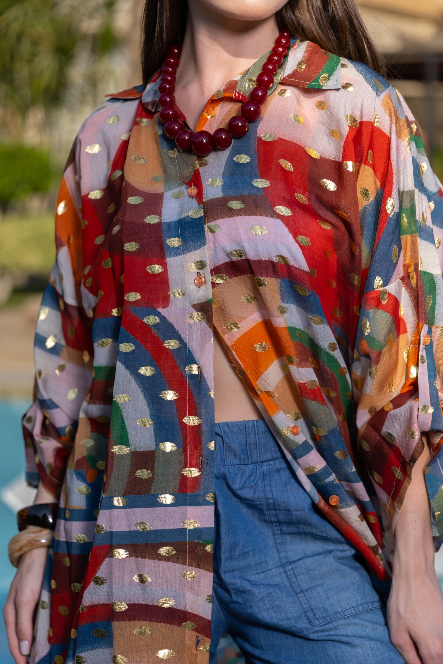 Sunset Mosaic Kimono