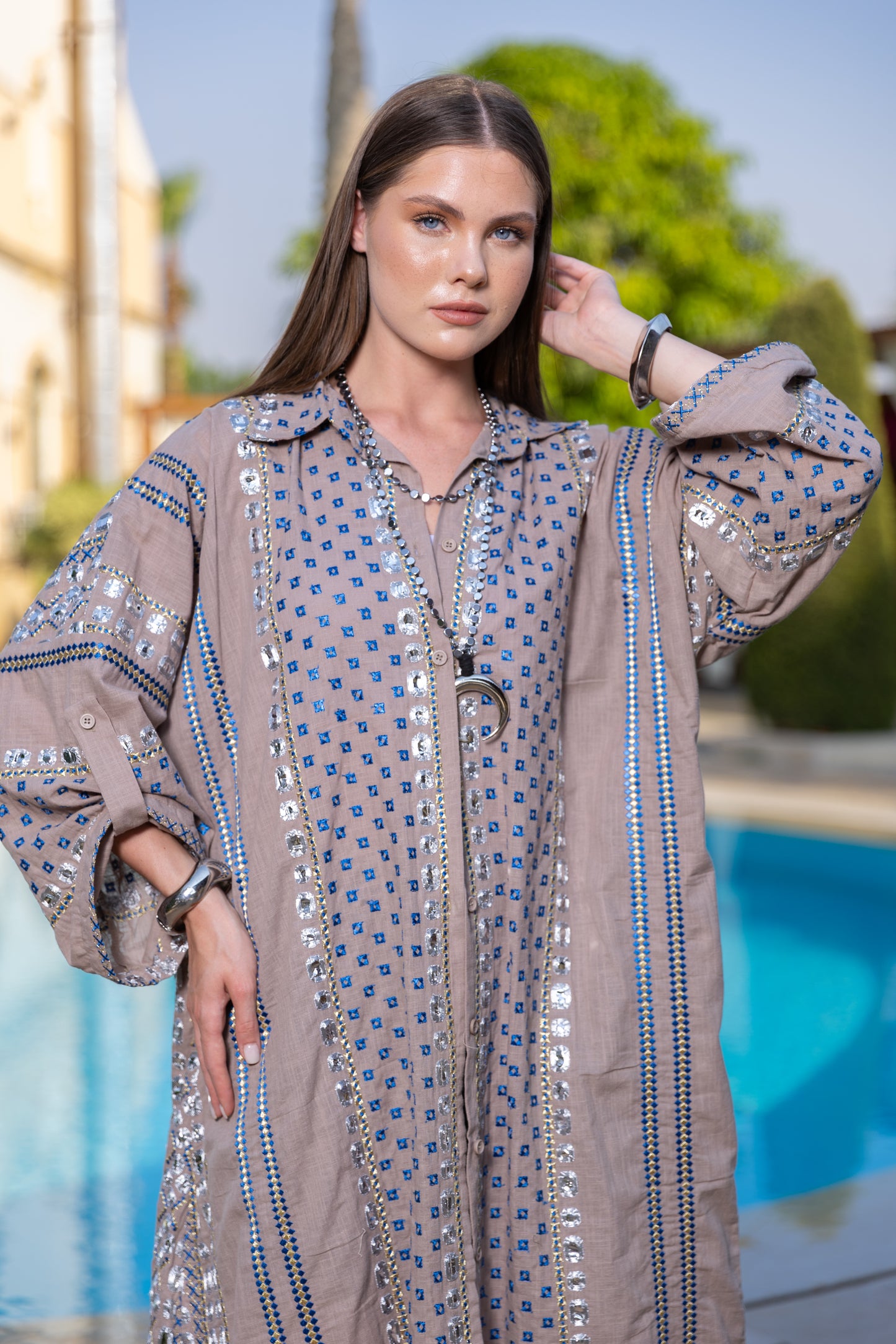 Azure Mirage Kimono