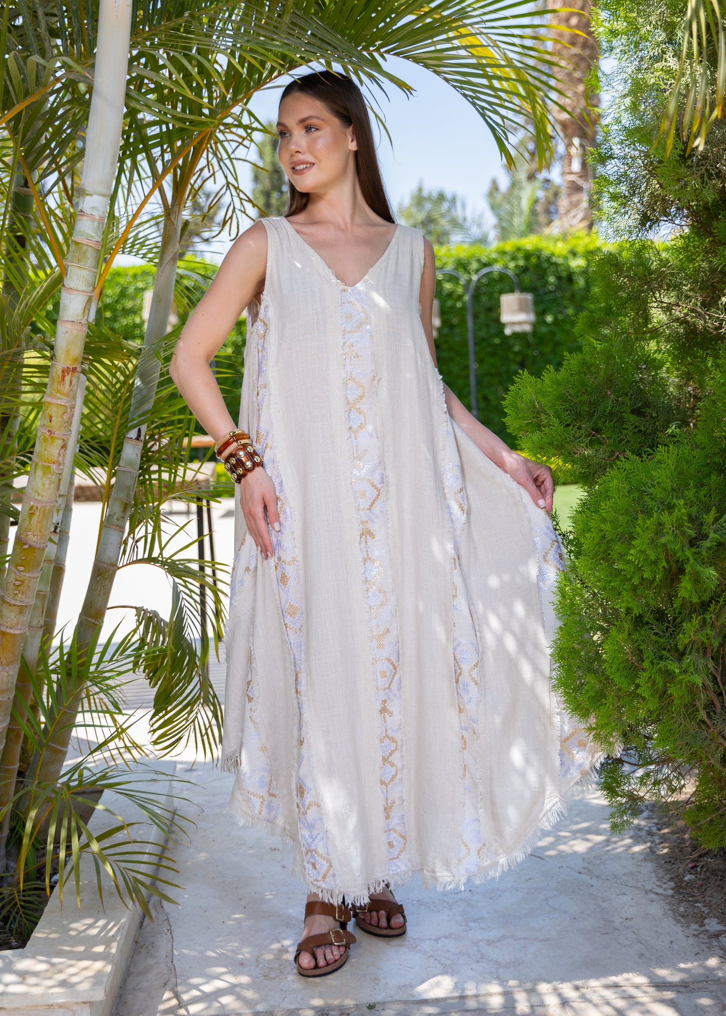 Sahara Embroidered Maxi Dress