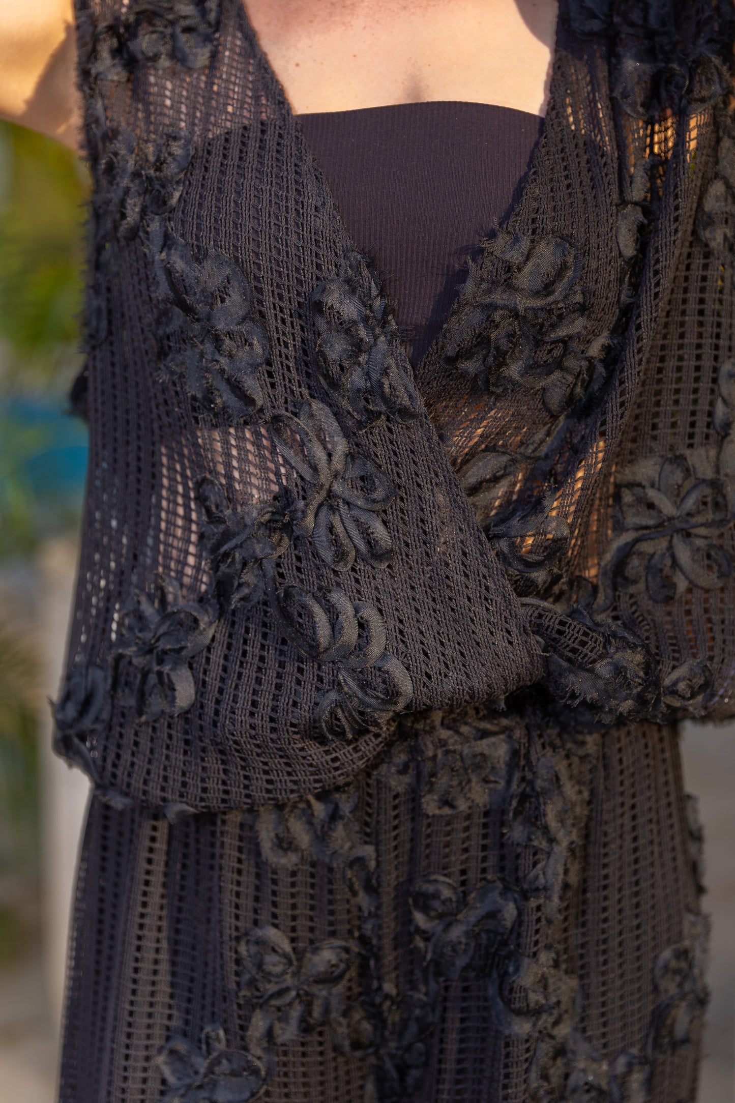 Midnight Lace Two-Piece Set