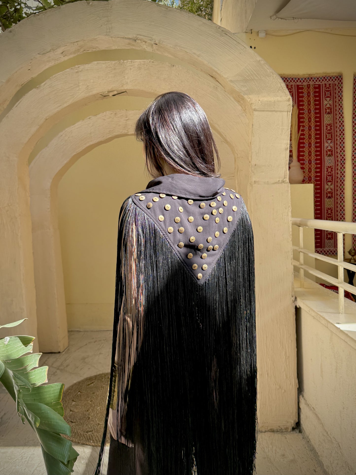 Golden Coin Fringe Vest